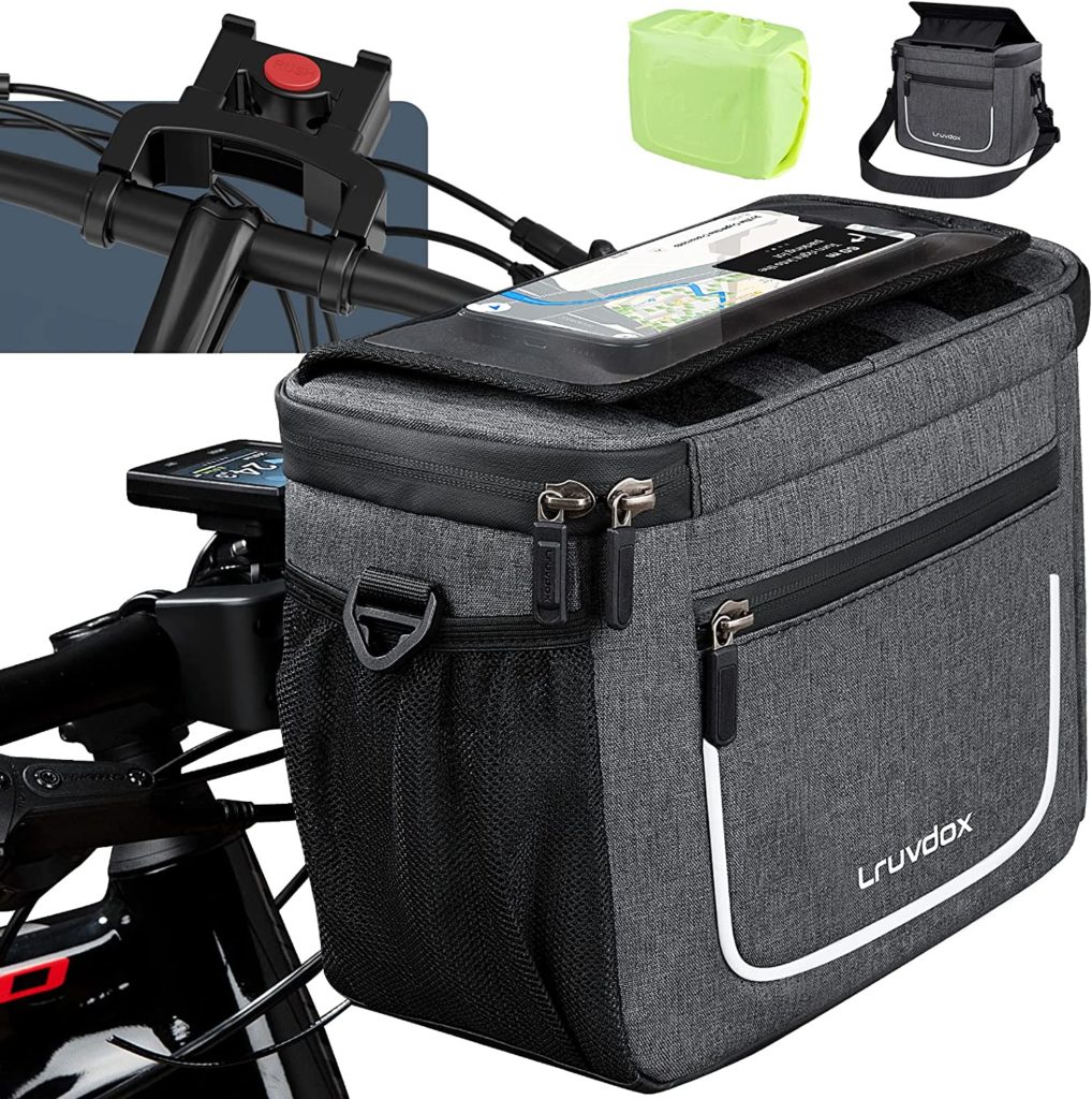 Lruvdox Sacoche Velo Cadre Support Telephone Velo Etanche, Porte téléphone  vélo Sac Velo Guidon VTT Accessoire avec Pare-Soleil amélioré et fenêtre  pour écran Tactile pour Smartphone de 5,5 à 7,0 : 