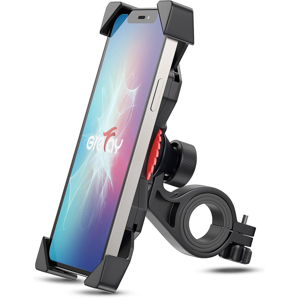 Support téléphone et Go Pro pour guidon moto et vélo 22 à 32mm