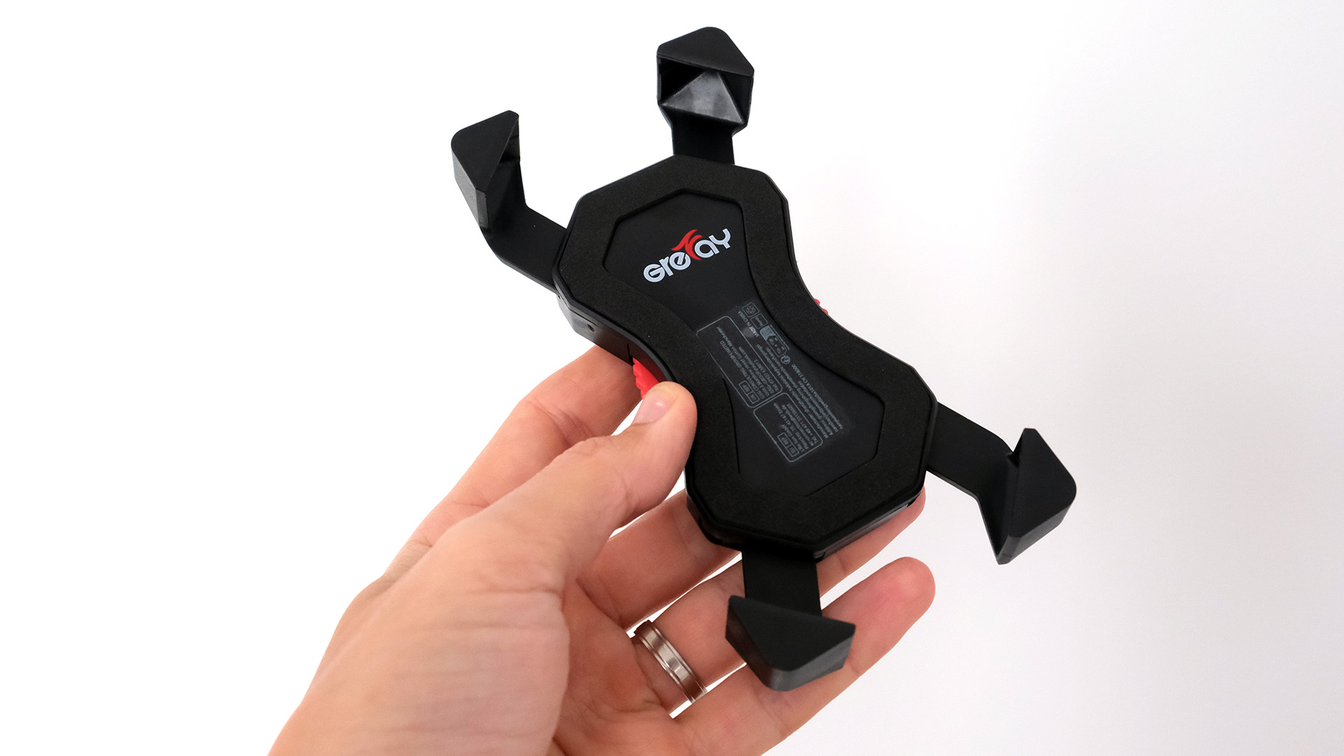 Support Téléphone Vélo/Moto Universel Grefay - Fixation Guidon Par Serre-joint Et Bande Velcro