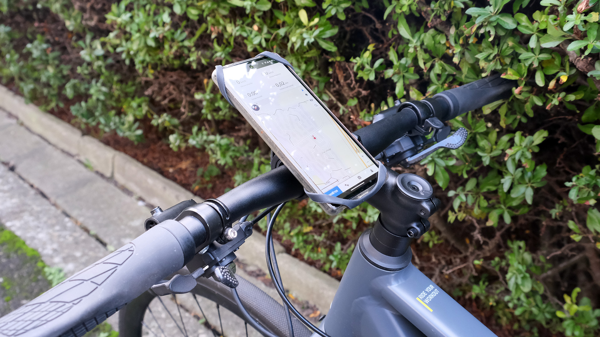Support De Téléphone VOCUE X-Web Pour Moto/vélo - Sangle En Silicone élastique, Noir/jaune