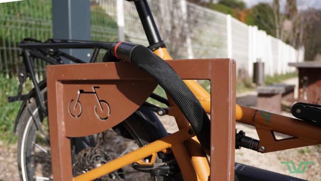 Facile d'accrocher son vélo sans l'abimer.