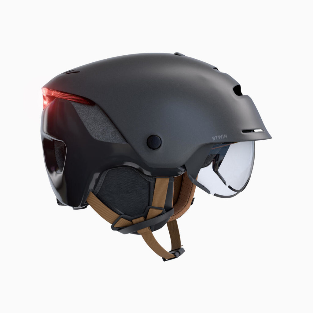 Casque De Vélo Urbain KINGLEAD Unisexe - Réglable 57-62 Cm - Visière, Aérations, Bandes Réfléchissantes - Pour Ville, Trekking, Scooter