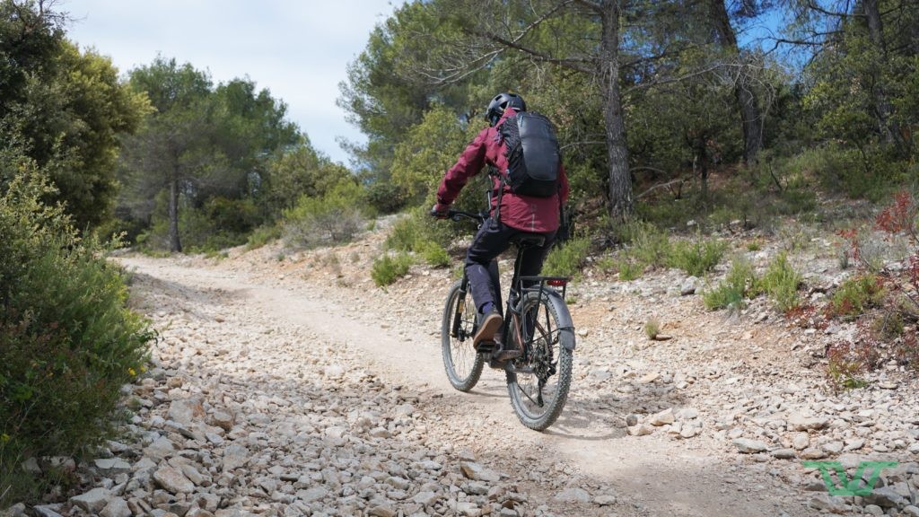 Le vélo électrique Giant grimpe partout sans problème.