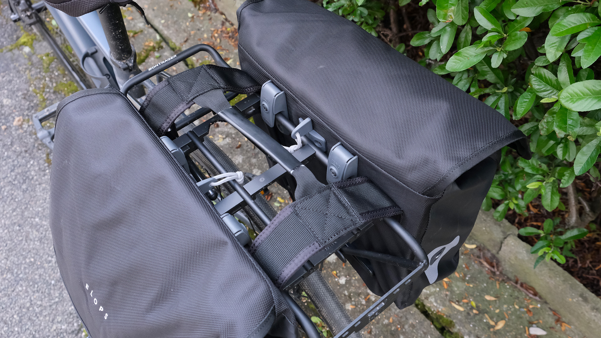 TOURBON Sacoche Double Nylon Pour Porte-Bagages Vélo - Sacoche Arrière Résistante à L'Eau