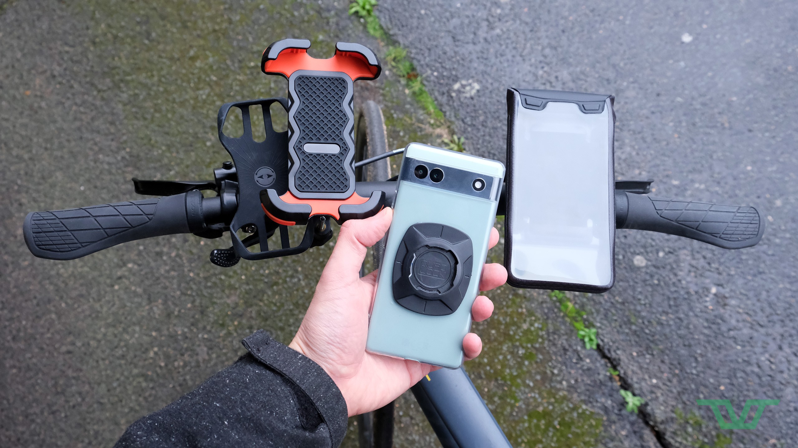 Support Autocollant Pour Smartphone Vélo - Compatible Garmin Edge - Adhésif Fort, Léger - Noir