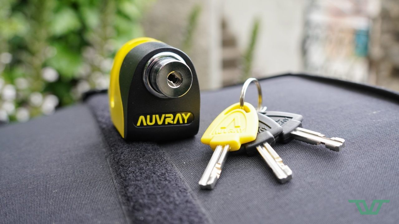 Antivol Vélo AUVRAY Saddle Lock – 12 X 1.50 – Jaune Et Noir – Neuf