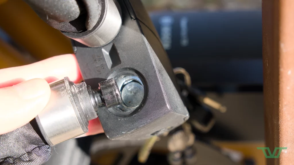 Le mécanisme de verrouillage de l'antivol Axa.